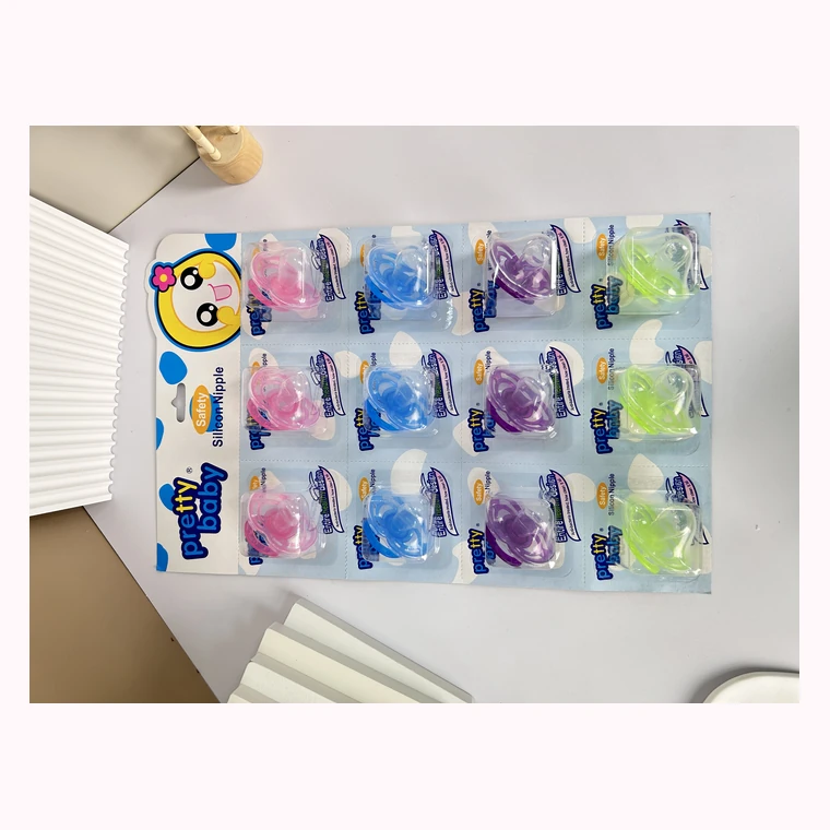 12pcs Butterfly-type comfort pacifier (flath head)